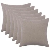 vidaXL Prevleka za blazino 6 pcs HEERLEN Svetlo siva 45 x 45 cm Bouclé