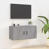 Zidni TV ormaric Boja sivog hrasta sonome 80x34,5x40 cm