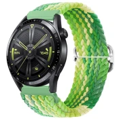 BStrap Elastic Nylon pašček za Huawei Watch GT3 46mm, lime