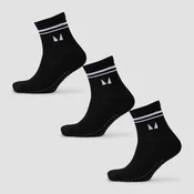 Nogavice za pilates MP (3 v pakiranju) – črne - UK 2-5