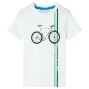 vidaXL Otroška majica s kratkimi rokavi bež 92, (21017506)