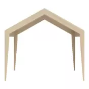 VEVOR Zamenjava strehe za avtopralnico 6100x3040x850 mm bež