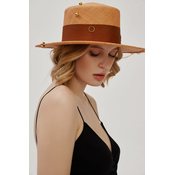 Šešir LE SH KA headwear Brown Gold Canotier boja: smeda