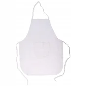 PLAYBOX Otroški predpasnik, bel, narejen sam, 64 x 49 cm, 100 % bombaž, 1 kos.