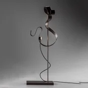 Knikerboker Curve LED namizna svetilka, kava - Dnevna soba/jedilnica - Sodobni - Kovina