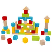 Drvene Kocke Blokovi 50 Elemenata 7814