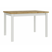 Miza Victorville 125 Bela, Artisan hrast, 76x80x120cm, Podaljšanje, Iverna plošča, Les, Delno sestavljeno