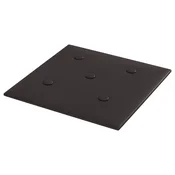 Vidaxl Stenska glavna postelja 12 szt. Črna 30 x 30 cm Umjetno usnje