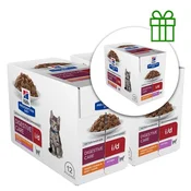 Hills Prescription Diet i/d Nega prebave vrečka za mačje mladiče s piščancem 12 x 85 g, 2+1 BREZPLAČNO