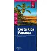 E.I. Kostarika in Panama 1:550.000. Vodoodporen cestni in turistični zemljevid. Potovalno znanje