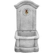 Casa Padrino Art Nouveau wall fountain gray/antique brass H. 100 cm