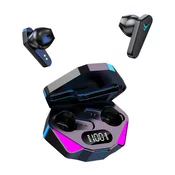 CosmicPulse 2.0 - brezžične TWS slušalke z Bluetooth 5.3, HiFi stereo zvokom in IPX5 zaščito – obsidian black