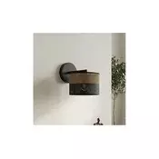 Stenska svetilka KARBON 1xE27/15W/230V črna/rjava