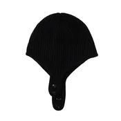 GOBI Cashmere Kape Knitted Aviator Cap črna