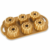 Obrazac na 6 lutka obljetnica Bundlette Bundt® zlato Nordic Ware