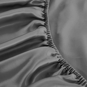 Silk Factory svilena plahta, 180x200 cm - Srebrno-siva