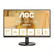 AOC 27B3CA2 racunalni monitor 68,6 cm (27) 1920 x 1080 pikseli Full HD LED Crno