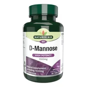 Natures Aid D-Manoza 1000 mg (močna formula), 60 tablet