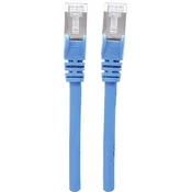 Intellinet Intellinet 740791 RJ45 omrežni kabel\, Patch kabel CAT 6a S/FTP 1.50 m modra zaščita iz folije\, pletena zaščita\, zaščiten\, brez halogena 1 kos, (20417990)