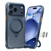 Premium ovitek Torras Ostand Spin Air MagSafe za iPhone 17 Pro - midnight blue