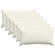 vidaXL Prevleka za blazino 6 kos HOUTEN Krem 40 x 80 cm korduroy