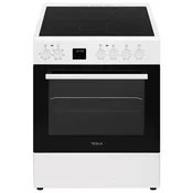 Tesla Štednjak, staklokeramicka ploca, 8100W, pecnica 56 lit, A - CV6400SW
