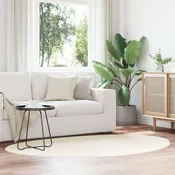 vidaXL Preproga HUARTE Kratka svila Mehka in Pralna Kremna 120x170 cm