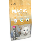 Kutija za pijesak Magic Litter Bentonite Ultra White Baby Powder 10L