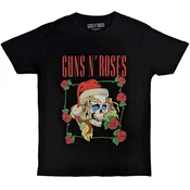 Guns N Roses Majica Holiday Skull Unisex Black S