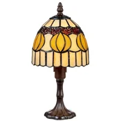 Casa Padrino Luxury Tiffany Stool Lamp Multicolored A� 15 x H. 29 cm - Round Tiffany Desk Lamp - Tiffany Table Lamp - Luxury Interior - Luxury Lights - Tiffany Lights