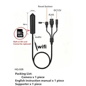 KJB Mini IP kamera za notranji nadzor, 5 MP, 2,8 mm, Wi-Fi, vgrajen pomnilnik 32 GB