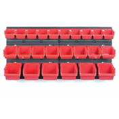 Stena za orodje 80x40cm + 24 zabojev