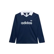 ADIDAS ORIGINALS Majica LOOSE LONG SLEEVE PINSTRIPE temno modra/bela