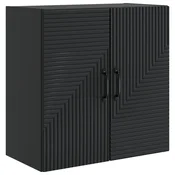 Vidaxl omara za steno Črna 59 x 31 x 60 cm Inženirski les