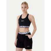 EA7 Emporio Armani Športni nederček črna/bela