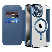 Etui SmartMag Book z Magsafe tehnologijo in RFID denarnico za iPhone 15 Pro Max - blue