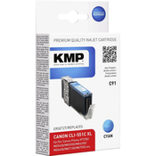 KMP tiskalnik vložek kompatibilen KMP C91 nadomešča Canon CLI-551 cian CXL 1519,0003