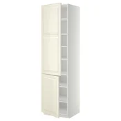 METOD Visoki element s policama/2 vrata, bela/Bodbyn prljavobela, 60x60x220 cm