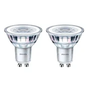 Toplo bela LED žarnica 4,6 W GU10 4000K 390 lm 2 kosa