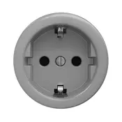 Kliklap - Retro kucna uticnica bez okvira SCHUKO 230V/16A siva