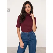 Sinsay - Rebrasti top sa rol kragnom i modalom - crvena