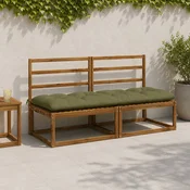 vidaXL Blazina za klop VIANEN 100% poliester Olivno zelena