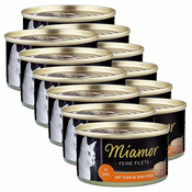 Konzerva mačje hrane Miamor Filet, tuna in prepeličja jajca, 12x100 g