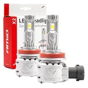 slomart AMiO LED žarnici H8/H9/H11/H16 X2 6500K CANBUS