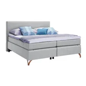 Esposa POSTELJA BOXSPRING 200 cm x 200 cm , tekstil svetlo siva