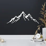 Wallity Zidna dekoracija Mountain-12, 52x20cm, Bela