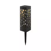 Aigostar - LED Solarna lampa LED/0,006W/1,2V 28,5 cm crna 3000K IP44