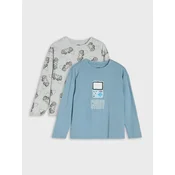Sinsay - Pamuk majice sa printom 2 pack - mid blue