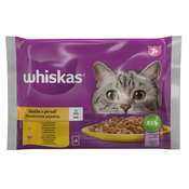 WHISKAS Vlažna hrana za mačke Izbor živine Senior 4x85g