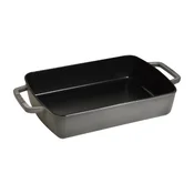 Oven tray, cast iron, 30 x 20 cm, Graphite Grey - Staub